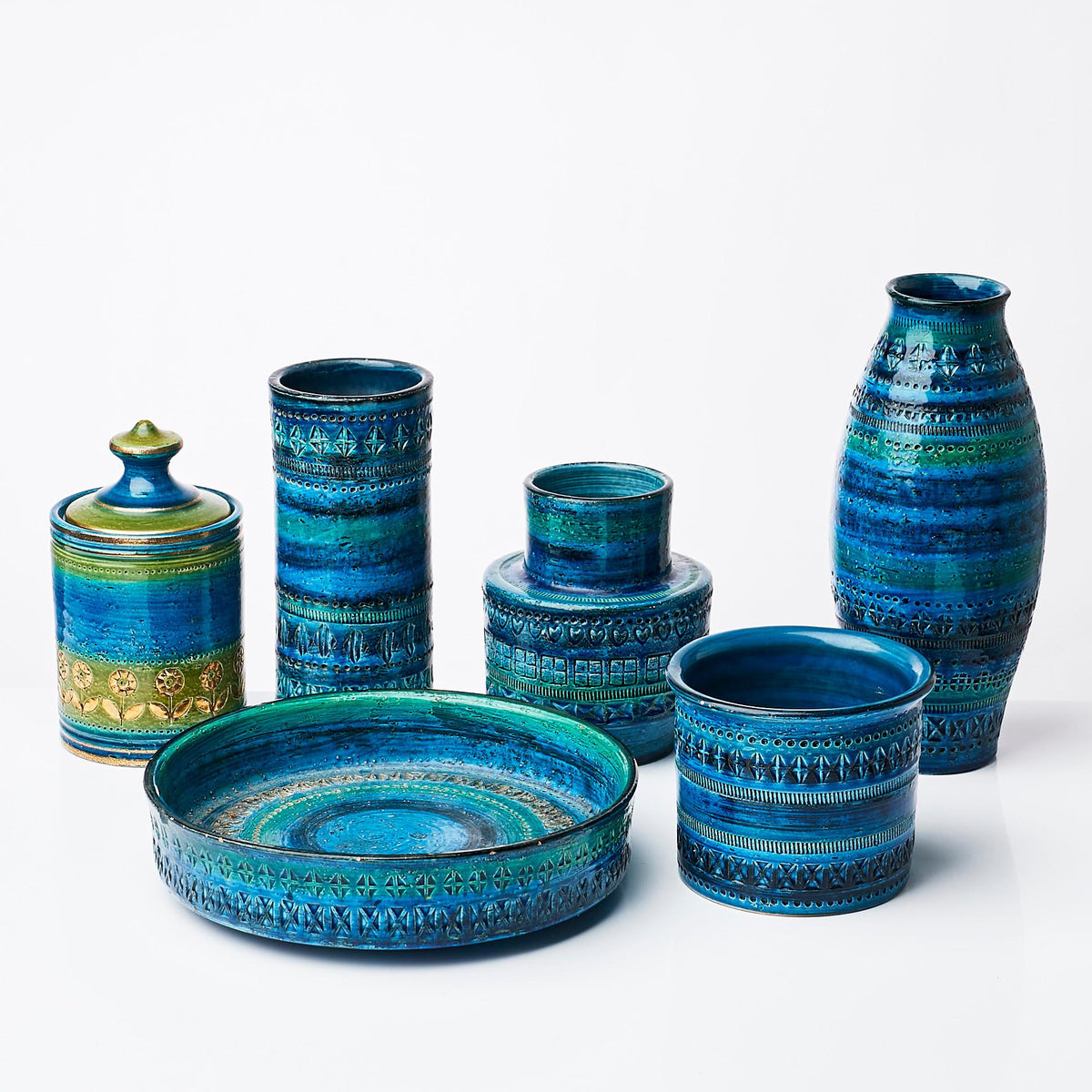 Collection of Rimini Blu Bitossi Ceramics