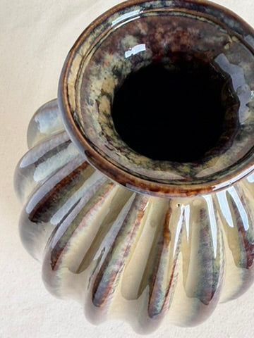 West German Fat Lava Pottery Vase, c. 1960s–70s