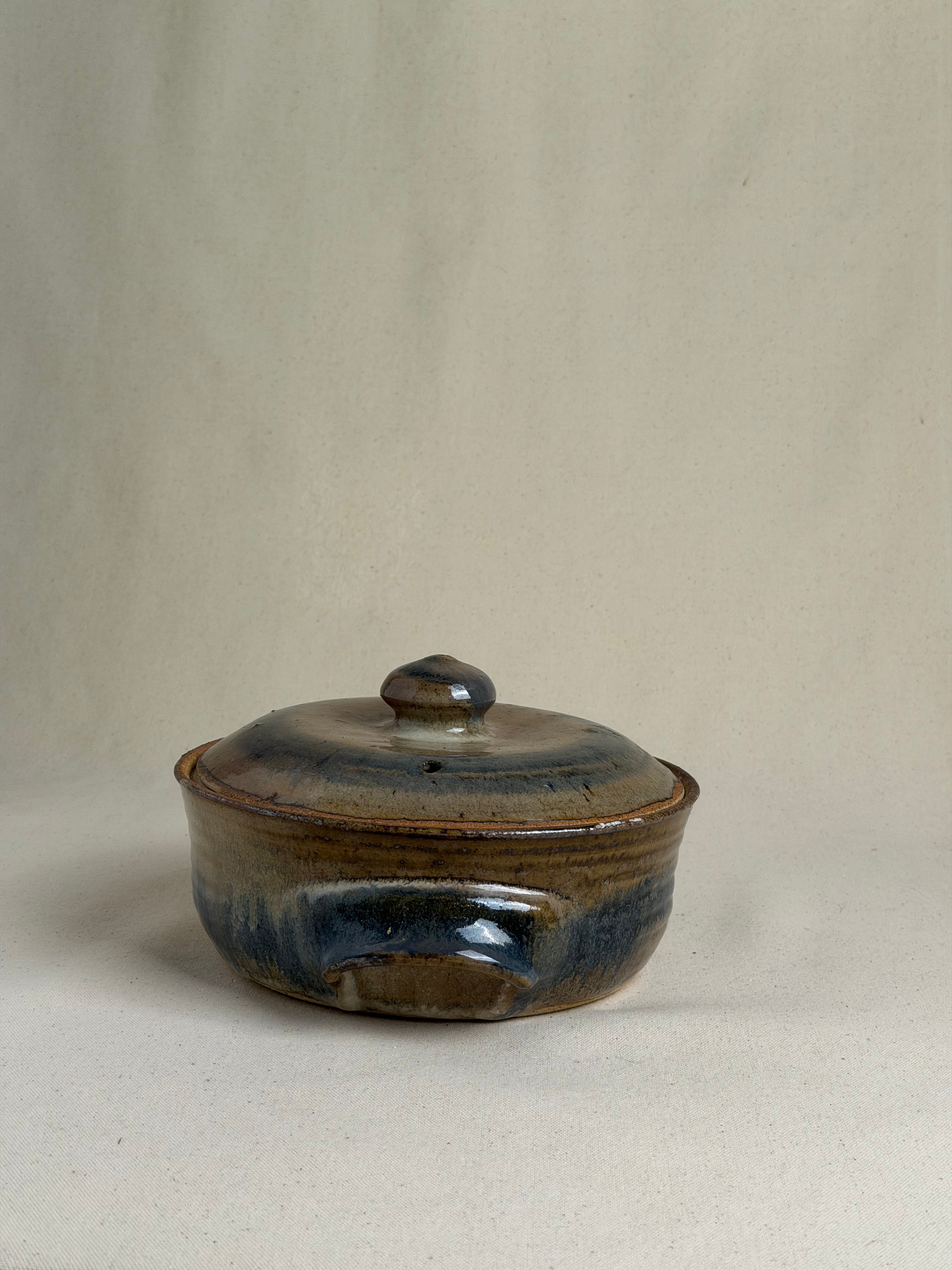 1960s Ceramic Bean Pot Casserole