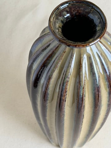 West German Fat Lava Pottery Vase, c. 1960s–70s