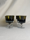 Danby-Milnor “Mirage Moss” Sherbet Glasses — Set of 7