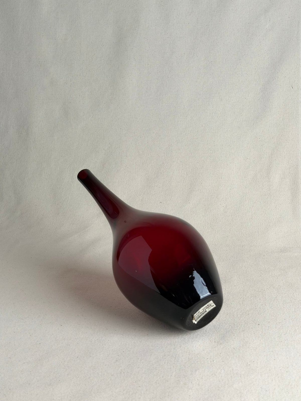 IKEA Red Glass Vases — Set of 5, Early 2000s