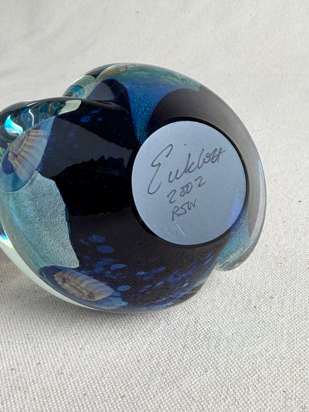 Robert Eickholt Studio Art Glass Sculpture, 2002