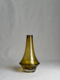 Tamara Aladin Model 1373 Olive Glass Vase for Riihimäen Lasi, Finland, 1971