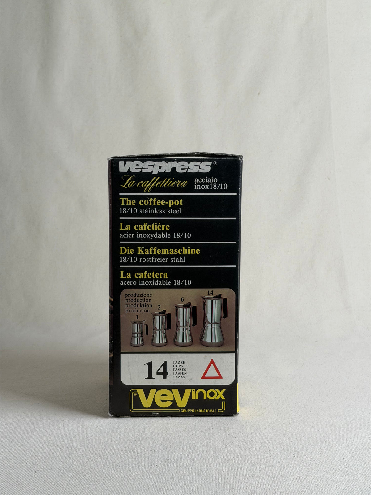VEV Viganò Vespress Oro 14-Cup Espresso Maker — New in Box