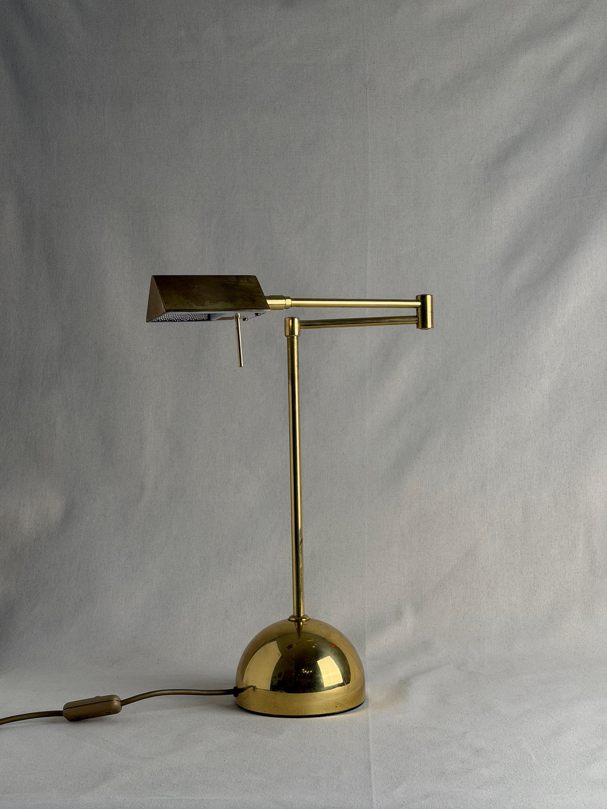 Sölken-Leuchten Brass Articulated Desk Lamp, Germany, c. 1970s