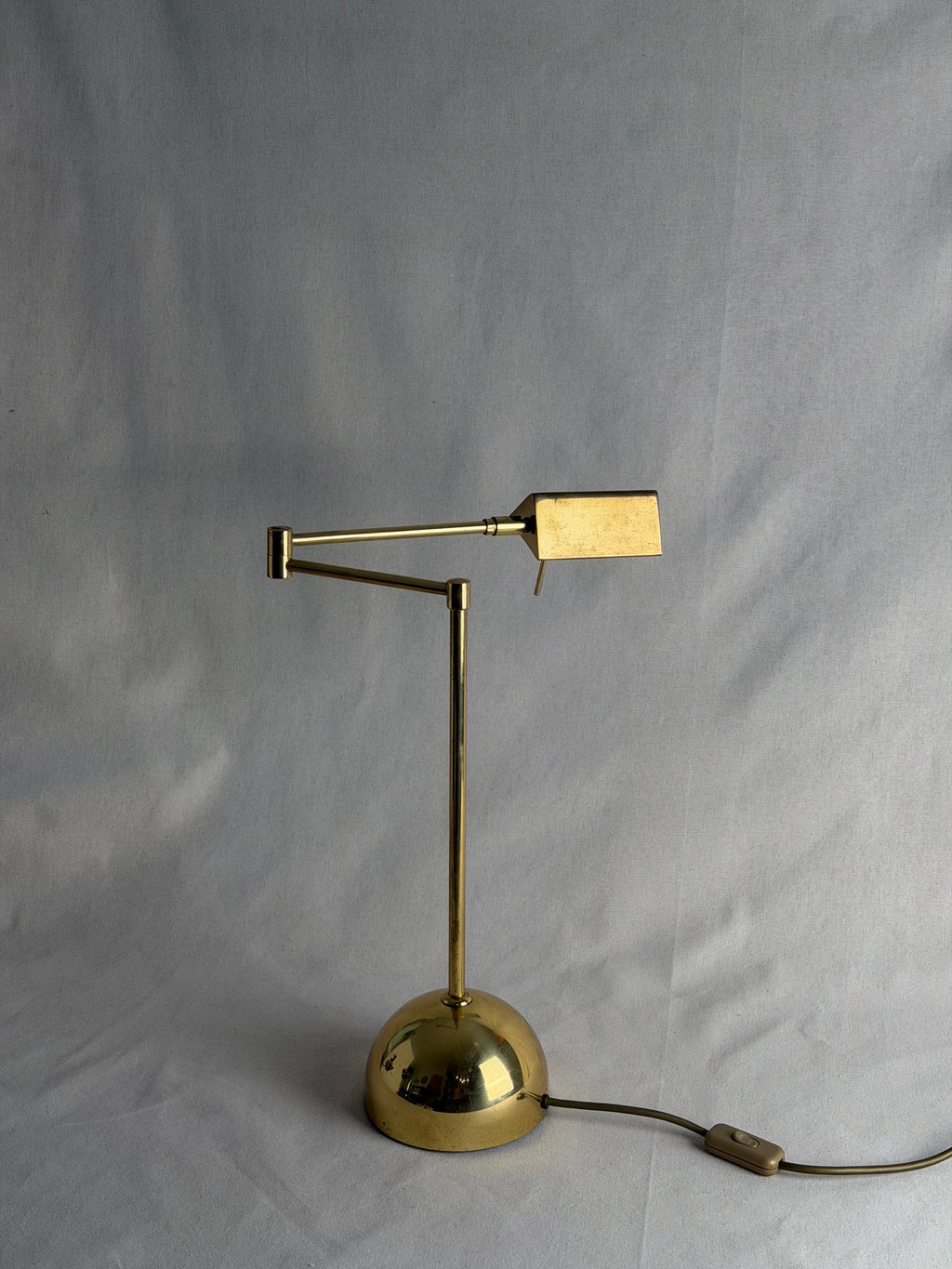 Sölken-Leuchten Brass Articulated Desk Lamp, Germany, c. 1970s