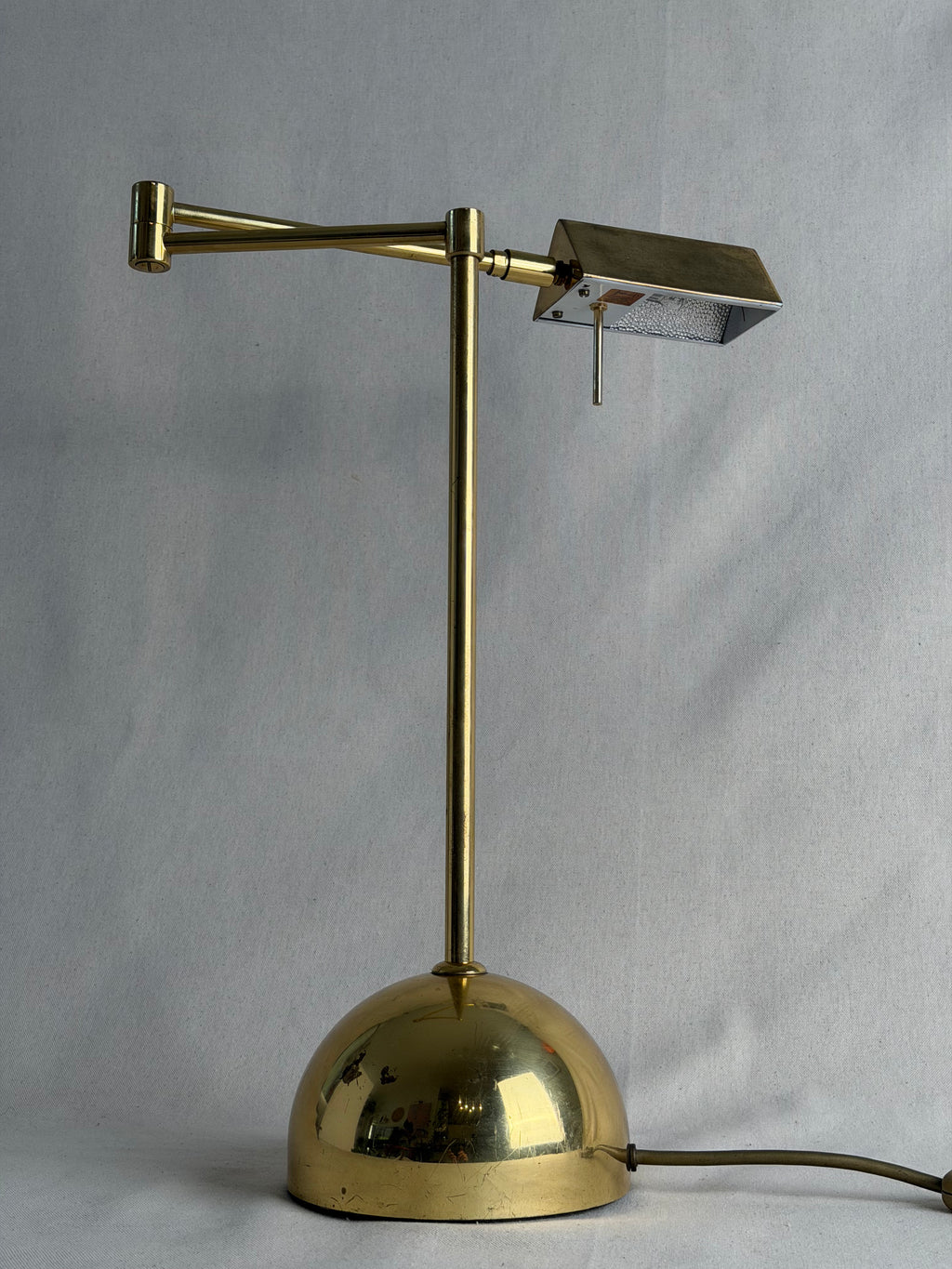 Sölken-Leuchten Brass Articulated Desk Lamp, Germany, c. 1970s