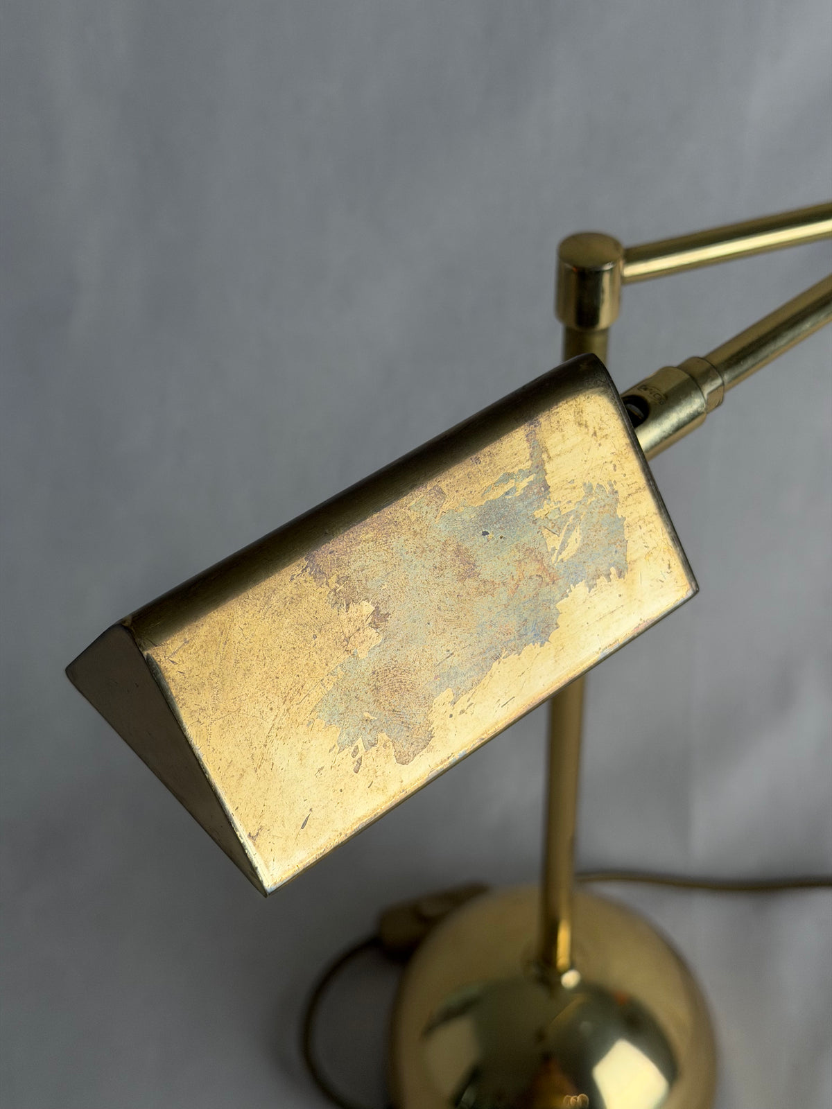 Sölken-Leuchten Brass Articulated Desk Lamp, Germany, c. 1970s