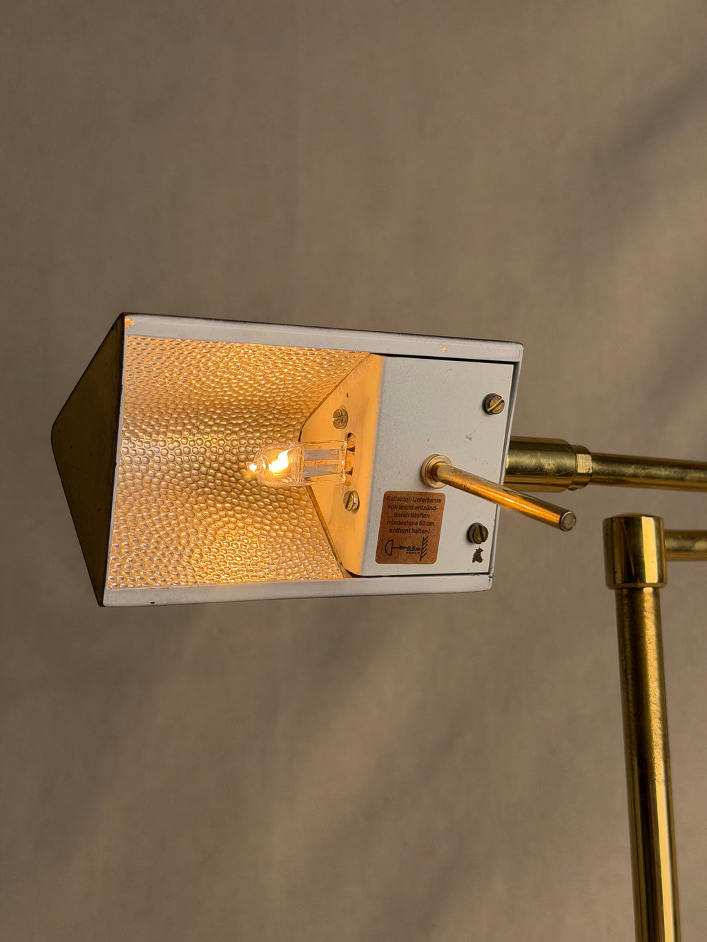 Sölken-Leuchten Brass Articulated Desk Lamp, Germany, c. 1970s